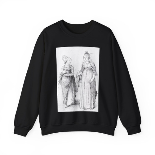 DURER, Albrecht - Nuremberg and Venetian Women (Artwork) Crewneck Sweatshirt