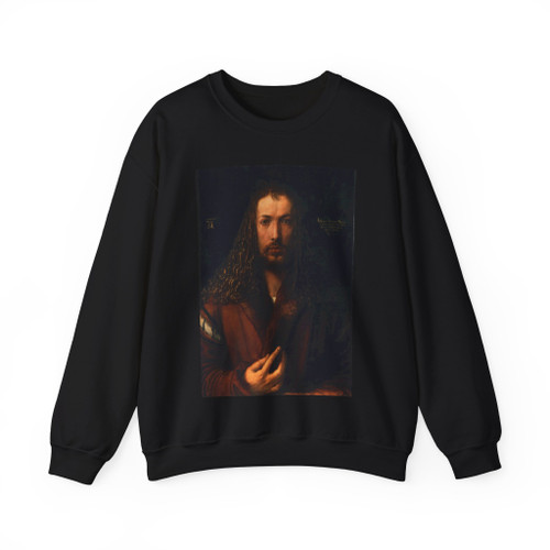 DURER, Albrecht - Self-Portrait in a Fur-Collared Robe (Artwork) Crewneck Sweatshirt