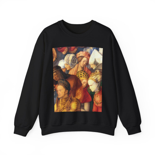 DURER, Albrecht - The Adoration of the Trinity (detail)4 (Artwork) Crewneck Sweatshirt