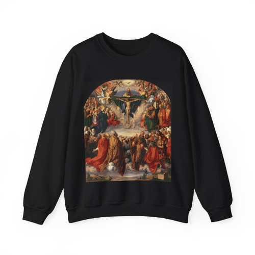 DURER, Albrecht - The Adoration of the Trinity (Artwork) Crewneck Sweatshirt
