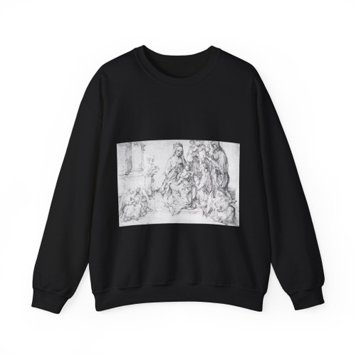 DURER, Albrecht - The Virgin with Two Angels and Four Saints (Artwork) Crewneck Sweatshirt