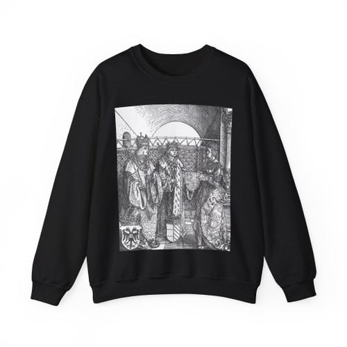 DURER, Albrecht - Triumphal Arch (detail)9 (Artwork) Crewneck Sweatshirt