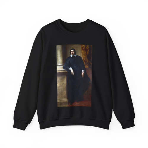 DYCK, Sir Anthony Van - Portrait of the Abbe Scaglia (Artwork) Crewneck Sweatshirt