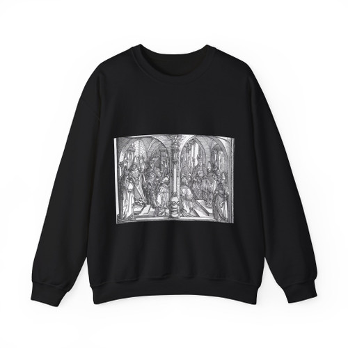 DURER, Albrecht - Triumphal Arch (detail)12 (Artwork) Crewneck Sweatshirt