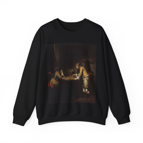 EECKHOUT, Gerbrand van den - Tric-Trac Players (Artwork) Crewneck Sweatshirt