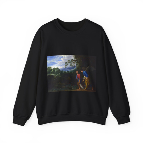ELSHEIMER, Adam - Tobias and the Archangel Raphael (Artwork) Crewneck Sweatshirt