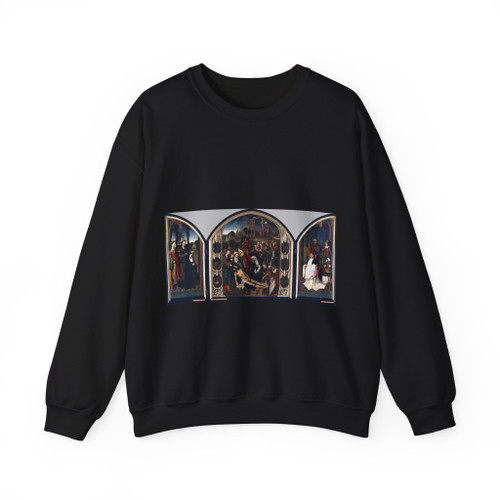 ENGEBRECHTSZ., Cornelis - Crucifixion Altarpiece (Artwork) Crewneck Sweatshirt