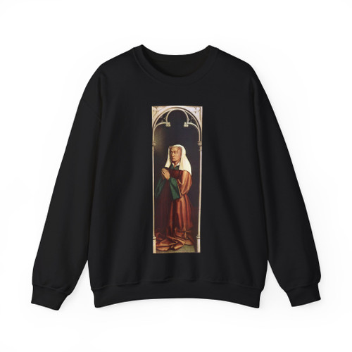 Eyk, Jan van - The Donor's Wife (Artwork) Crewneck Sweatshirt