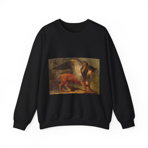 FABRE, Francois-Xavier - Oedipus and the Sphinx d (Artwork) Crewneck Sweatshirt