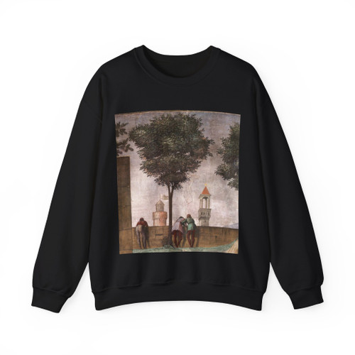 GHIRLANDAIO, Domenico -2.right wall- Visitation (detail)4 (Artwork) Crewneck Sweatshirt