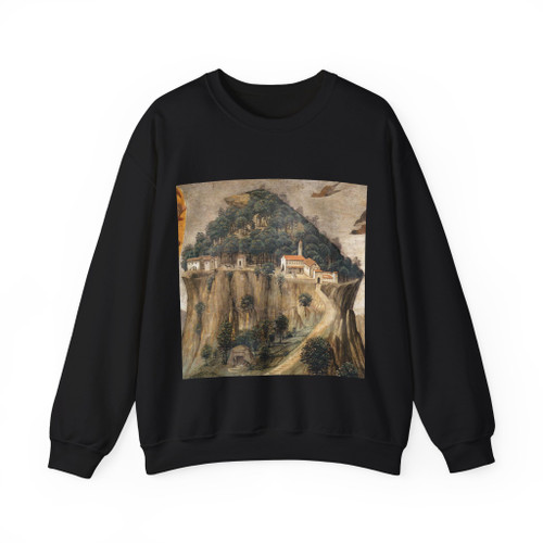 GHIRLANDAIO, Domenico -frescoes- Stigmata of St Francis (detail) (Artwork) Crewneck Sweatshirt