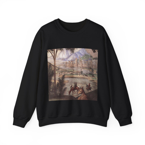 GHIRLANDAIO, Domenico -frescoes- Stigmata of St Francis (detail)2 (Artwork) Crewneck Sweatshirt