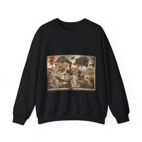 GHIRLANDAIO, Domenico -frescoes- Stigmata of St Francis (Artwork) Crewneck Sweatshirt
