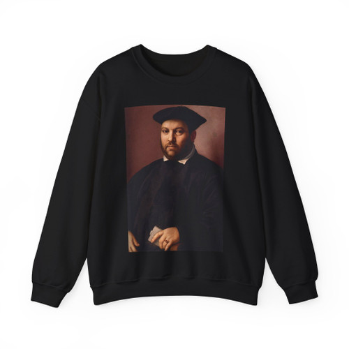 GHIRLANDAIO, Ridolfo - Portrait of a Gentleman (Artwork) Crewneck Sweatshirt