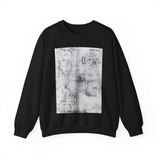 FRANCESCO di Giorgio Martini  - Illustrations from the Trattato di architettura5 (Artwork) Crewneck Sweatshirt