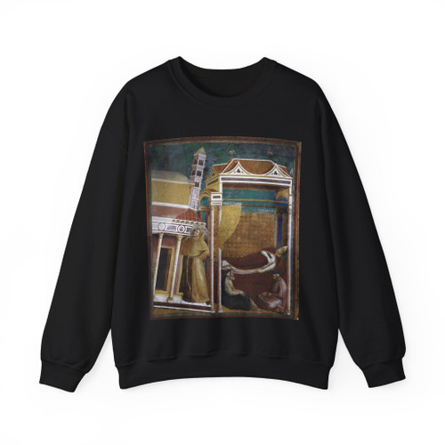 GIOTTO di Bondone - 6. Dream of Innocent III (Artwork) Crewneck Sweatshirt