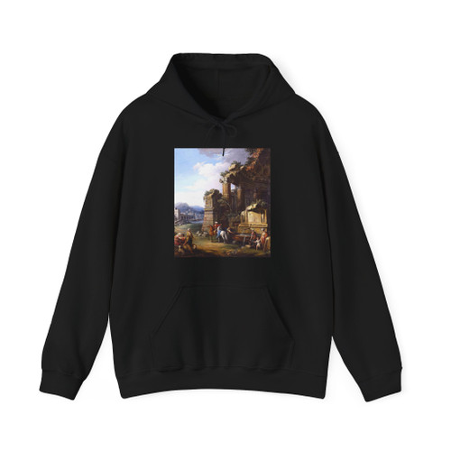 ZOCCHI, Giuseppe - Italianate River Landscape (Artwork) Hoodie