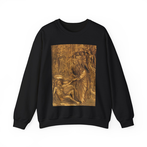 GHIBERTI, Lorenzo -Eastern Door- The Creation of Adam and Eve (detail) (Artwork) Crewneck Sweatshirt
