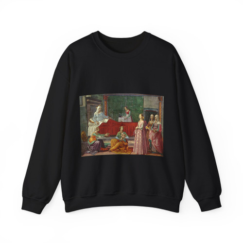 GHIRLANDAIO, Domenico - Birth of St John (Artwork) Crewneck Sweatshirt