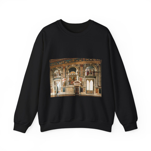 GHIRLANDAIO, Domenico - Decoration of the Sala del Gigli (Artwork) Crewneck Sweatshirt