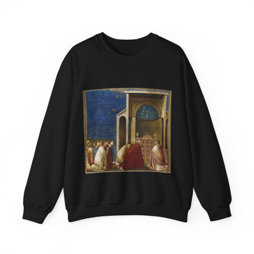 GIOTTO di Bondone - 4.The Suitors Praying (Artwork) Crewneck Sweatshirt