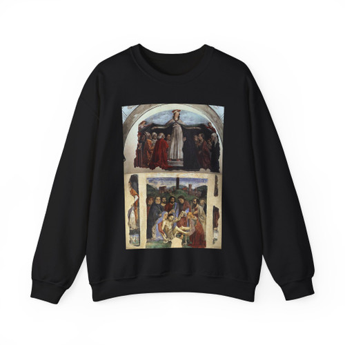 GHIRLANDAIO, Domenico - Madonna of Mercy and Lamentation (Artwork) Crewneck Sweatshirt