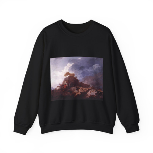 FRAGONARD, Jean-Honore - The Storm (Artwork) Crewneck Sweatshirt