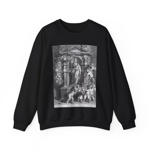 GALLE, Cornelis - Mary Queen of Heaven (Artwork) Crewneck Sweatshirt
