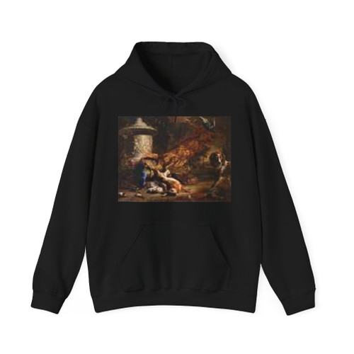 WEENIX, Jan - Still-Life with a Peacock and a Dog (Artwork) Hoodie