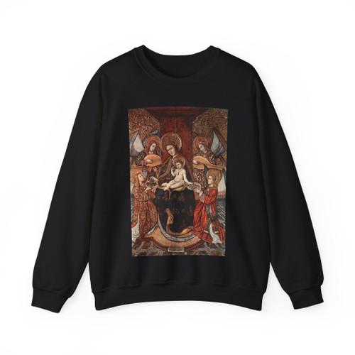 GARCIA, Pere - Madonna with Music-Making Angels (Artwork) Crewneck Sweatshirt