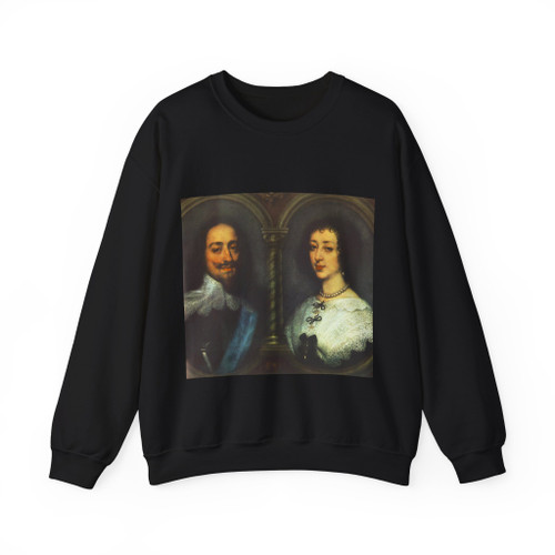 DYCK, Sir Anthony Van - Charles I of England and Henrietta of France (Artwork) Crewneck Sweatshirt