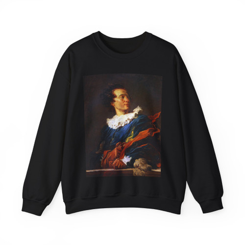 FRAGONARD, Jean-Honore - Abbe de Saint-Non (Fanciful Figure) (Artwork) Crewneck Sweatshirt