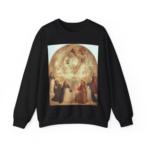 Fra Angelico The Coronation of the Virgin, 1440-41, upper fl (Artwork) Crewneck Sweatshirt