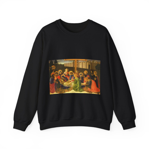 Fra Angelico Lamentation over the Dead Christ, 1436, Museo d (Artwork) Crewneck Sweatshirt