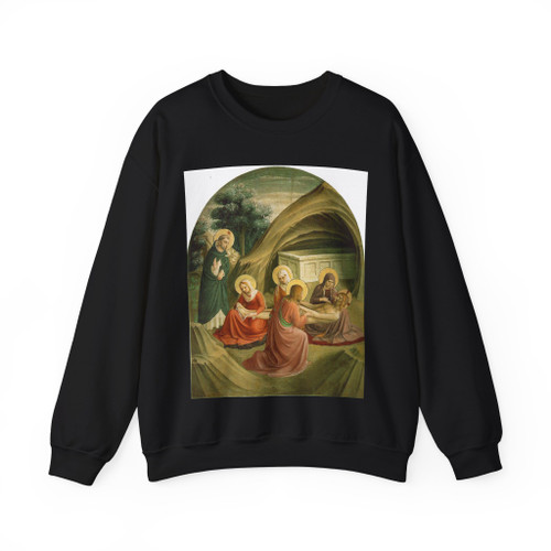Fra Angelico Lamentation ca 1425-30 Cell 2, Convent of San M (Artwork) Crewneck Sweatshirt
