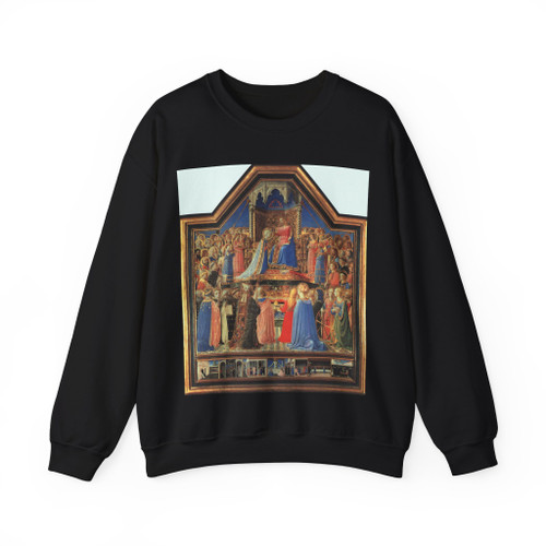 Fra Angelico Coronation of the Virgin Altarpiece from San (Artwork) Crewneck Sweatshirt
