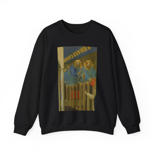 Fra Angelico Coronation of the Virgin Altarpiece from San Do (Artwork) Crewneck Sweatshirt