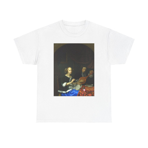 SCHALCKEN, Godfried - A Woman singing and a Man with a Cittern (Artwork) T-Shirt