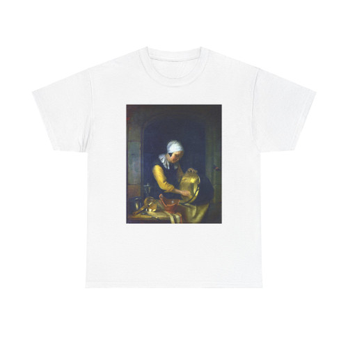 SCHALCKEN, Godfried - An Old Woman scouring a Pot (Artwork) T-Shirt