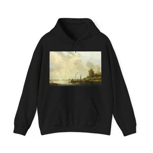 CUYP, Aelbert - A River Scene with Distant Windmills (Artwork) Hoodie