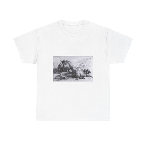 VELDE, Adriaen van de - A Cow and Three Sheep (Artwork) T-Shirt