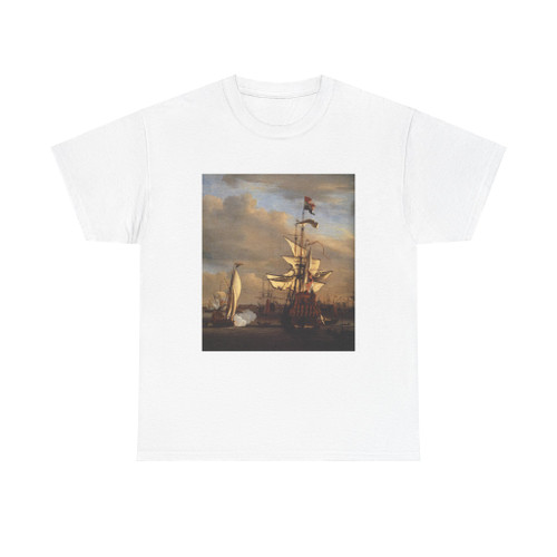 VELDE, Willem van de, the Younger - The Gouden Leeuw before Amsterdam (detail) (Artwork) T-Shirt