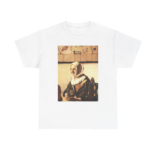 VERMEER, Johannes - Officer with a Laughing Girl (detail) (Artwork) T-Shirt