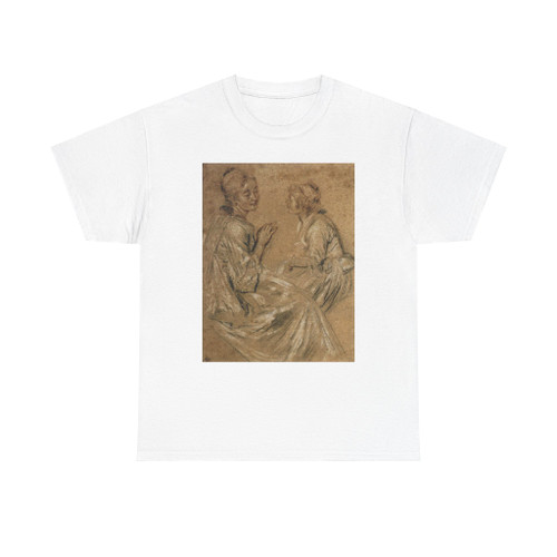 WATTEAU, Jean-Antoine - Two Seated Women (Artwork) T-Shirt