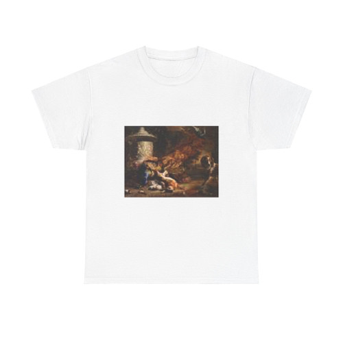 WEENIX, Jan - Still-Life with a Peacock and a Dog (Artwork) T-Shirt