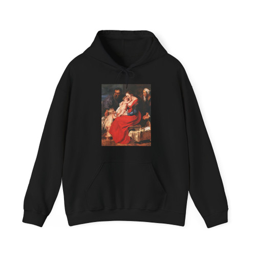 RUBENS, Peter Paul - The Holy Family with Saints Elizabeth and John the Baptist (Artwork) Hoodie