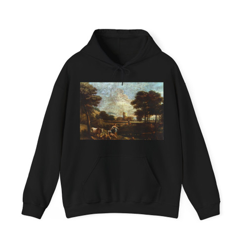 ZAIS, Giuseppe - Landscape with Shepherds and Fishermen (Artwork) Hoodie
