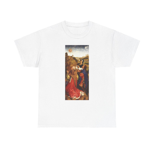 WEYDEN, Rogier van der - Bladelin Triptych (right wing) (Artwork) T-Shirt