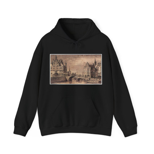 GRAVE, Josua de - City Facades of the Rotterdam and Schiedam Gates in Delft (Artwork) Hoodie