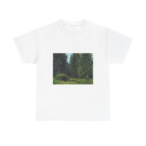 SHISKIN, Ivan Ivanovich - Forest lodge. 1892 (Artwork) T-Shirt